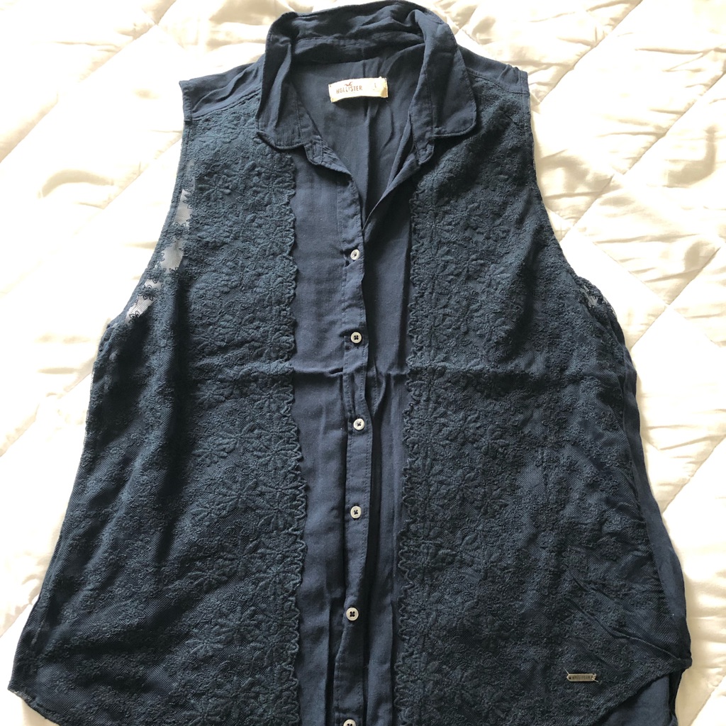 Collared Button Down Blouse